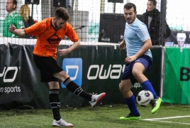 Unterföhring, Deutschland, 27.01.2018: Fußball, INDOOR B2SOCCER München Foto: Christian Riedel / fotografie-riedel.net