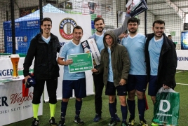 Unterföhring, Deutschland, 27.01.2018: Fußball, INDOOR B2SOCCER München Foto: Christian Riedel / fotografie-riedel.net