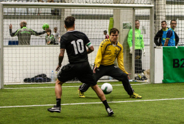 Heimstetten, Deutschland, 25.01.2020:
Fußball, INDOOR B2SOCCER München

Foto: Christian Riedel / fotografie-riedel.net