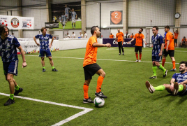 Heimstetten, Deutschland, 25.01.2020:
Fußball, INDOOR B2SOCCER München

Foto: Christian Riedel / fotografie-riedel.net