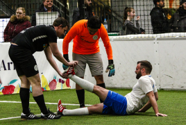 Heimstetten, Deutschland, 25.01.2020:
Fußball, INDOOR B2SOCCER München

Foto: Christian Riedel / fotografie-riedel.net