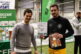 Heimstetten, Deutschland, 25.01.2020:
Fußball, INDOOR B2SOCCER München

Foto: Christian Riedel / fotografie-riedel.net