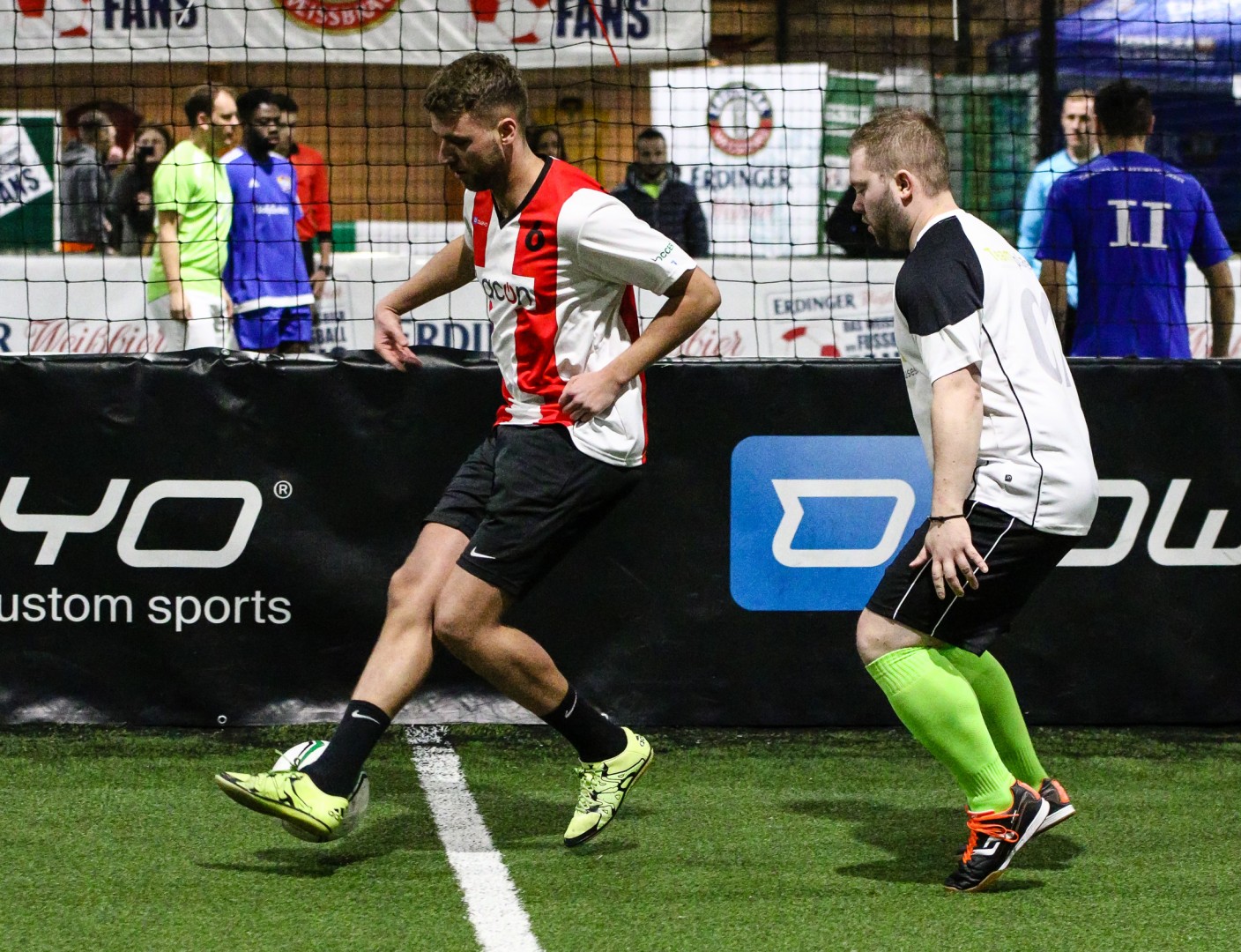 Unterföhring, Deutschland, 26.01.2019:
Fußball, INDOOR B2SOCCER München

Foto: Christian Riedel / fotografie-riedel.net