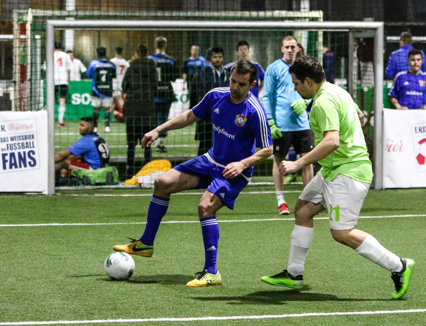 Unterföhring, Deutschland, 26.01.2019:
Fußball, INDOOR B2SOCCER München

Foto: Christian Riedel / fotografie-riedel.net