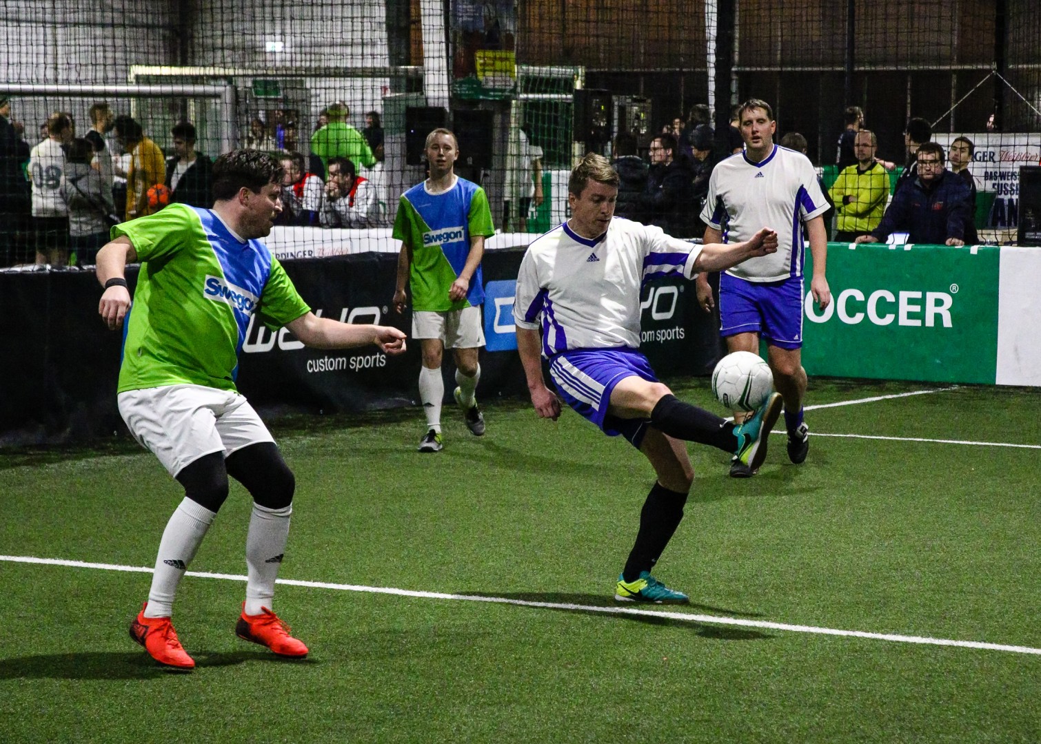 Unterföhring, Deutschland, 26.01.2019:
Fußball, INDOOR B2SOCCER München

Foto: Christian Riedel / fotografie-riedel.net