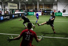 Unterföhring, Deutschland, 26.01.2019:
Fußball, INDOOR B2SOCCER München

Foto: Christian Riedel / fotografie-riedel.net