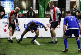 Unterföhring, Deutschland, 26.01.2019:
Fußball, INDOOR B2SOCCER München

Foto: Christian Riedel / fotografie-riedel.net