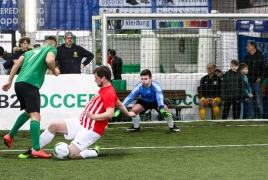 Unterföhring, Deutschland, 26.01.2019:Fußball, INDOOR B2SOCCER MünchenFoto: Christian Riedel / fotografie-riedel.net