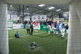 Unterföhring, Deutschland, 26.01.2019:Fußball, INDOOR B2SOCCER MünchenFoto: Christian Riedel / fotografie-riedel.net