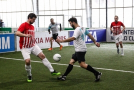 Unterföhring, Deutschland, 26.01.2019:Fußball, INDOOR B2SOCCER MünchenFoto: Christian Riedel / fotografie-riedel.net